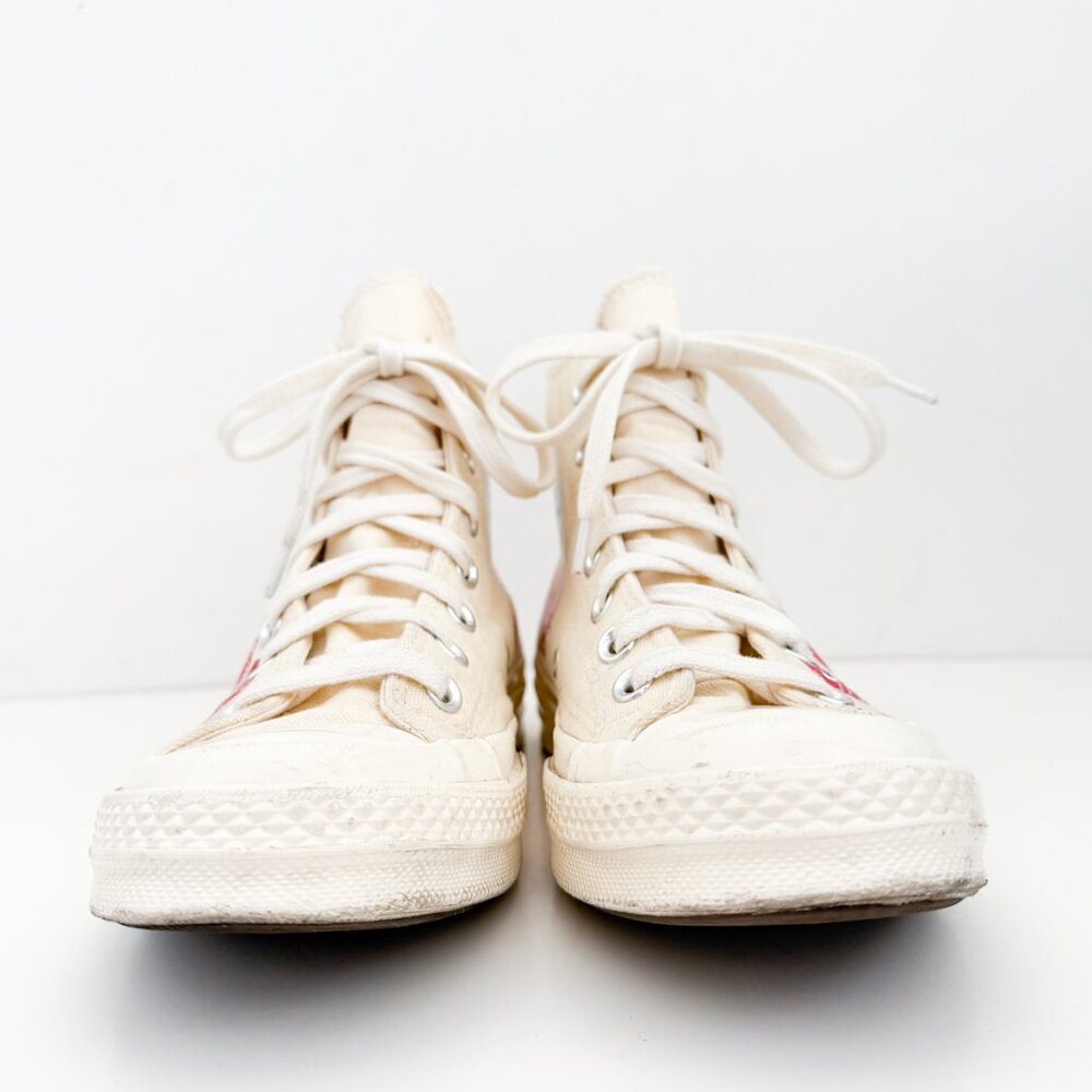 Converse Comme des Garçons Play x Chuck 70 Hi Top Multi Hearts sneakers - Picture 8 of 11